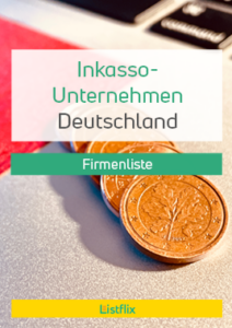 Liste Mit 900 Inkassounternehmen + Branchenübersicht