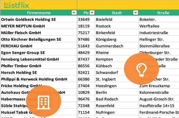 Vorschau Blick in die Liste
