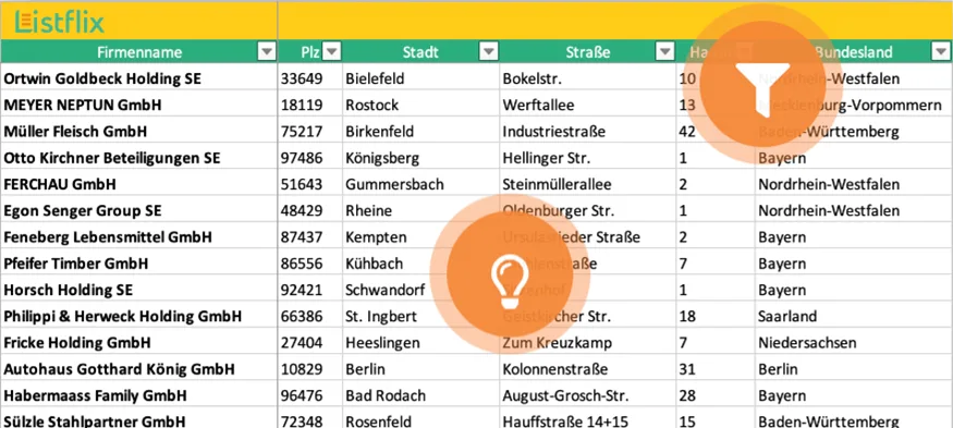 Teaserbild Blick in die Liste